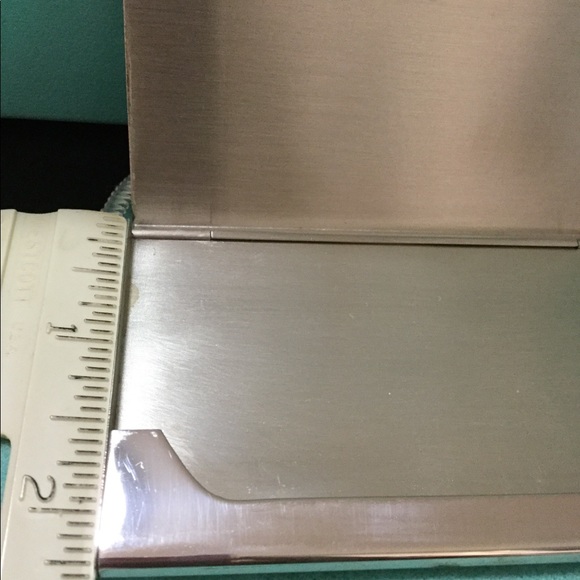 Tiffany & Co. sterling silver 925 Plaid card case - Picture 8 of 8